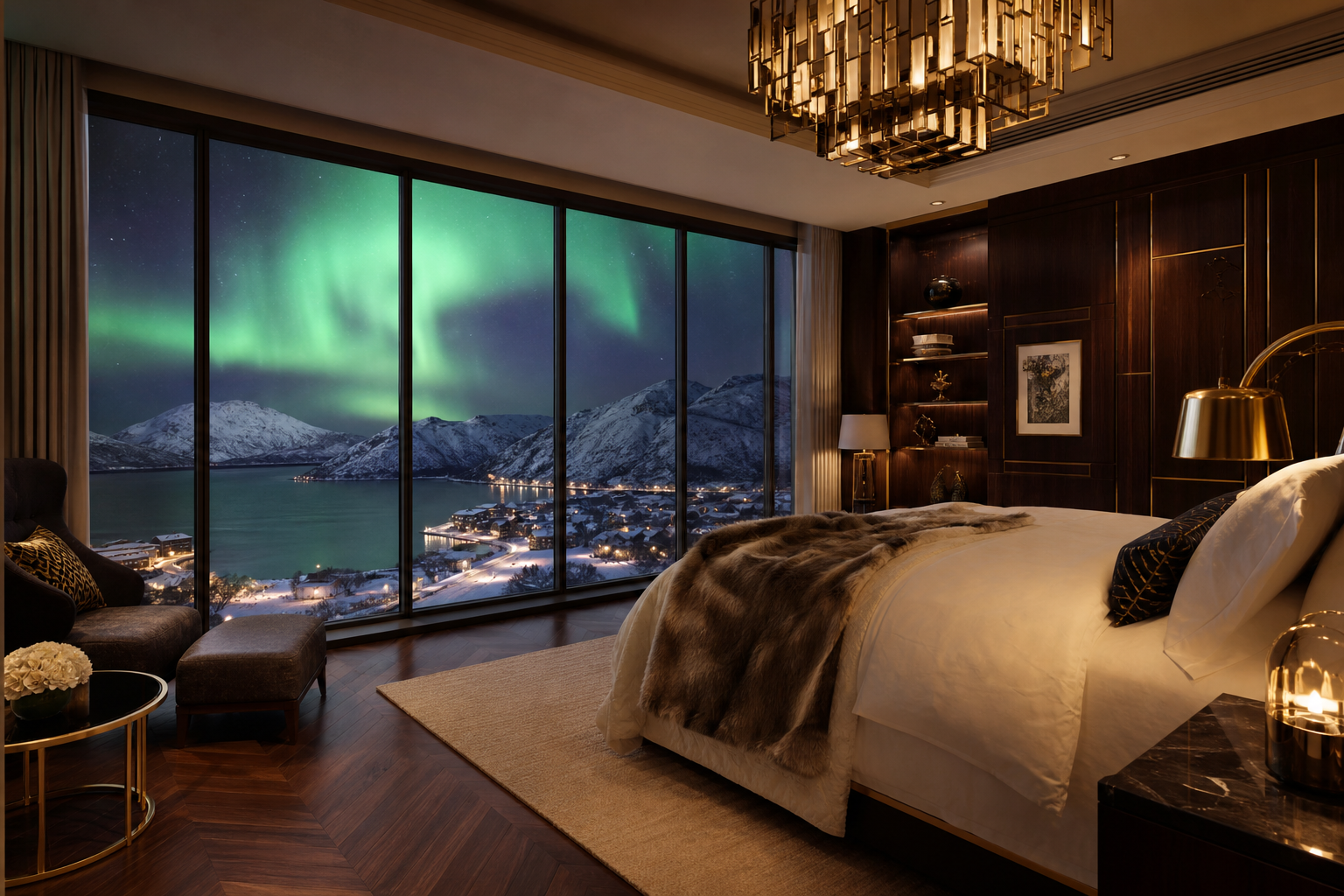 Aurora Suite med fjordutsikt